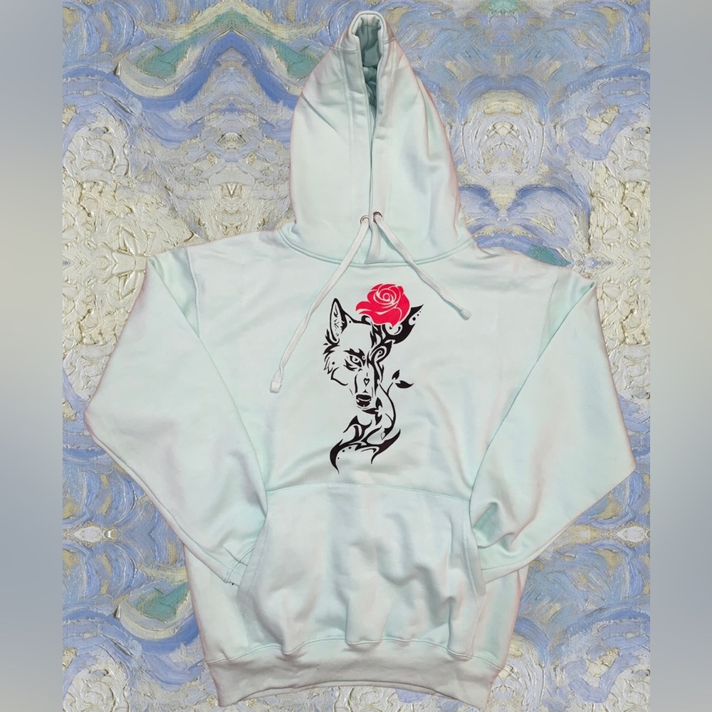 Lone Wolf Mint Green Hoodie